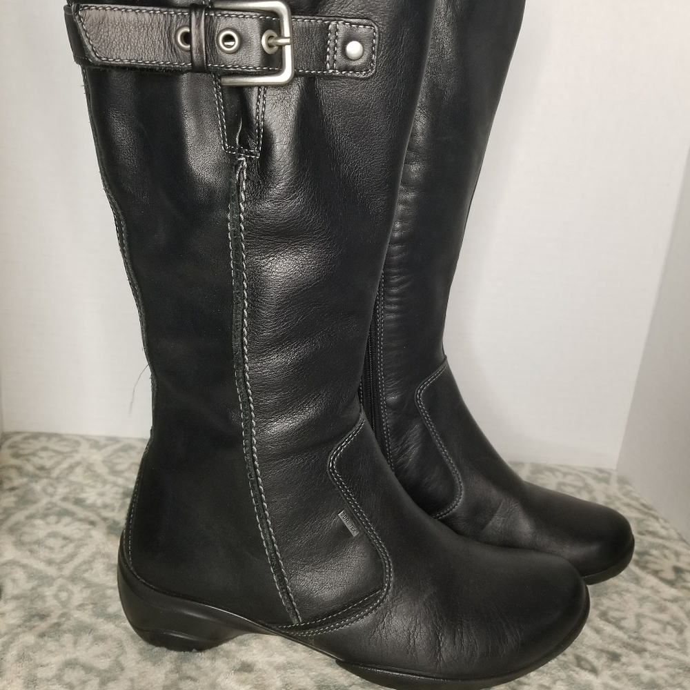 Ecco Women’s Goretex Mid Calf Black Leather Boots Size 36 (5-5.5)
